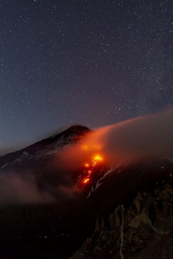 etna yanardağı görsel