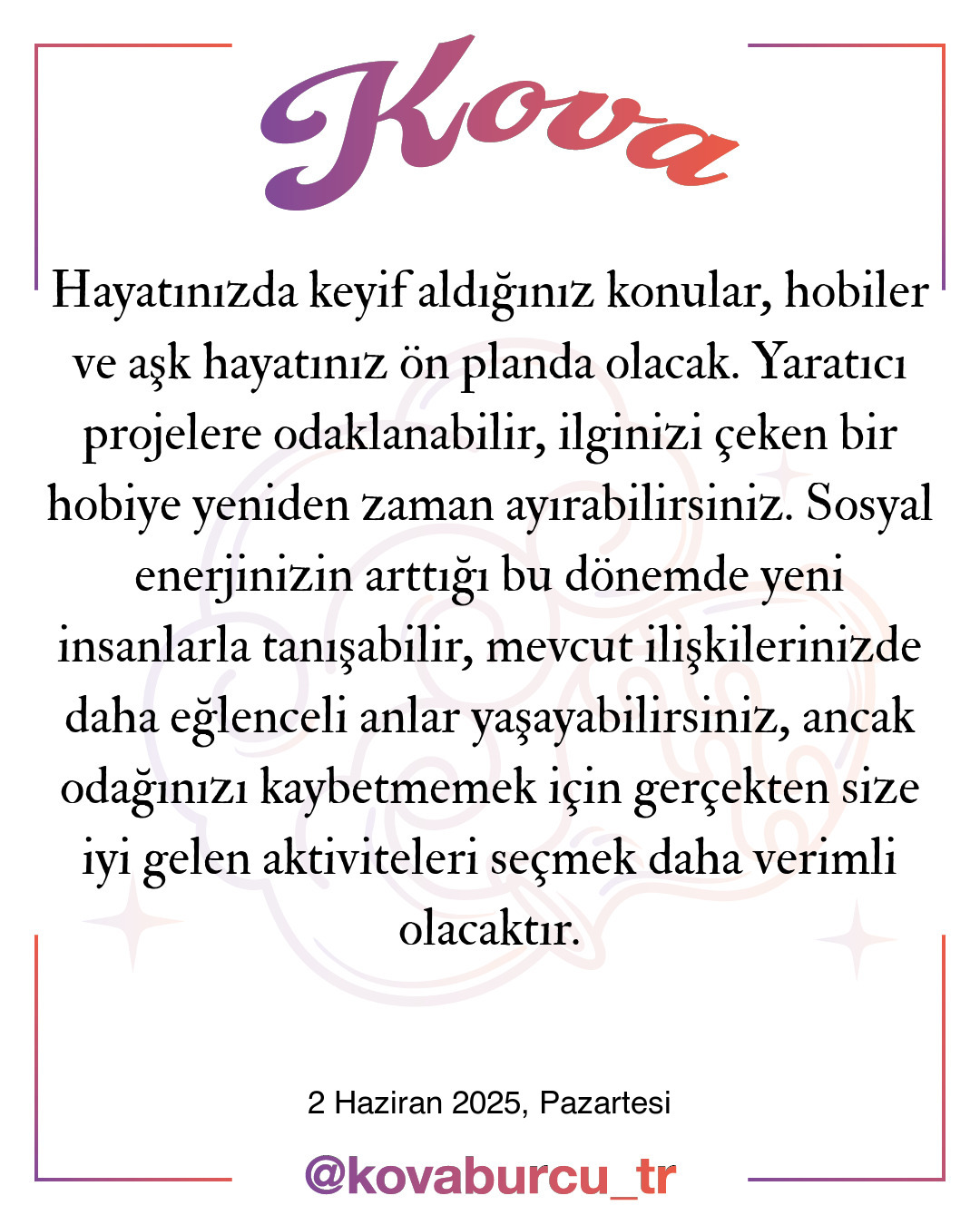 günlük burç yorumları görsel